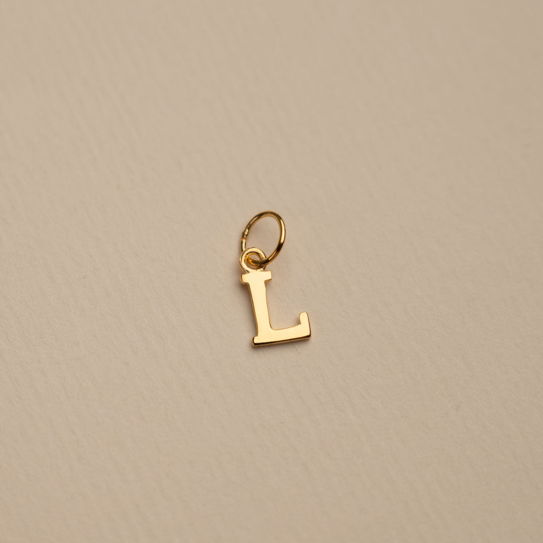 Sabrina - Letter Gold Pendant