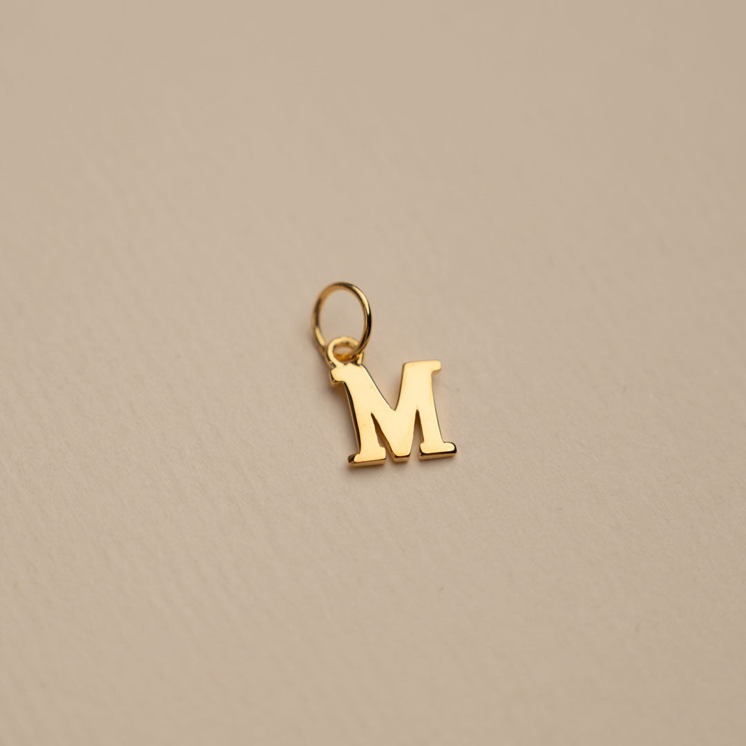 Sabrina - Letter Gold Pendant