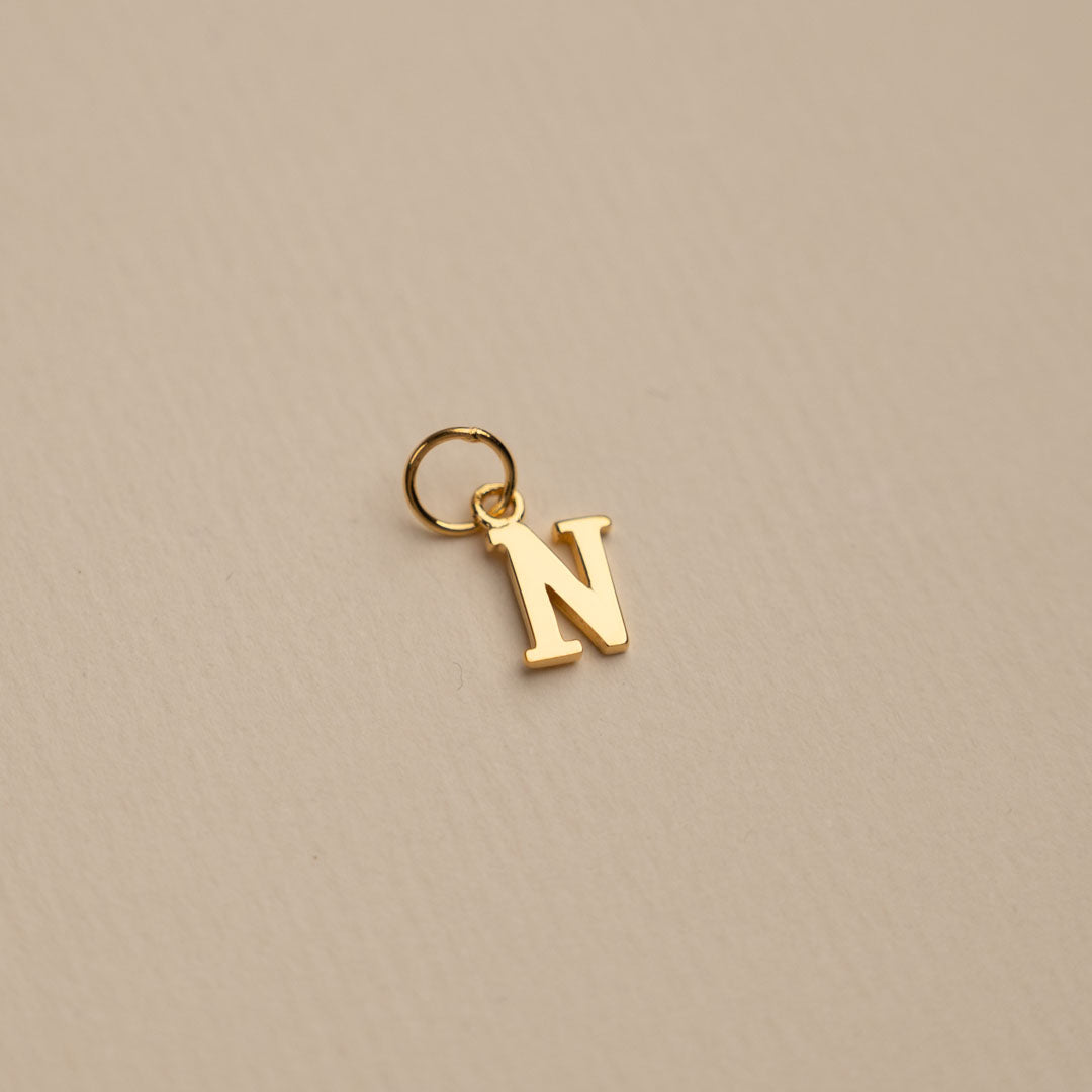 Sabrina - Letter Gold Pendant