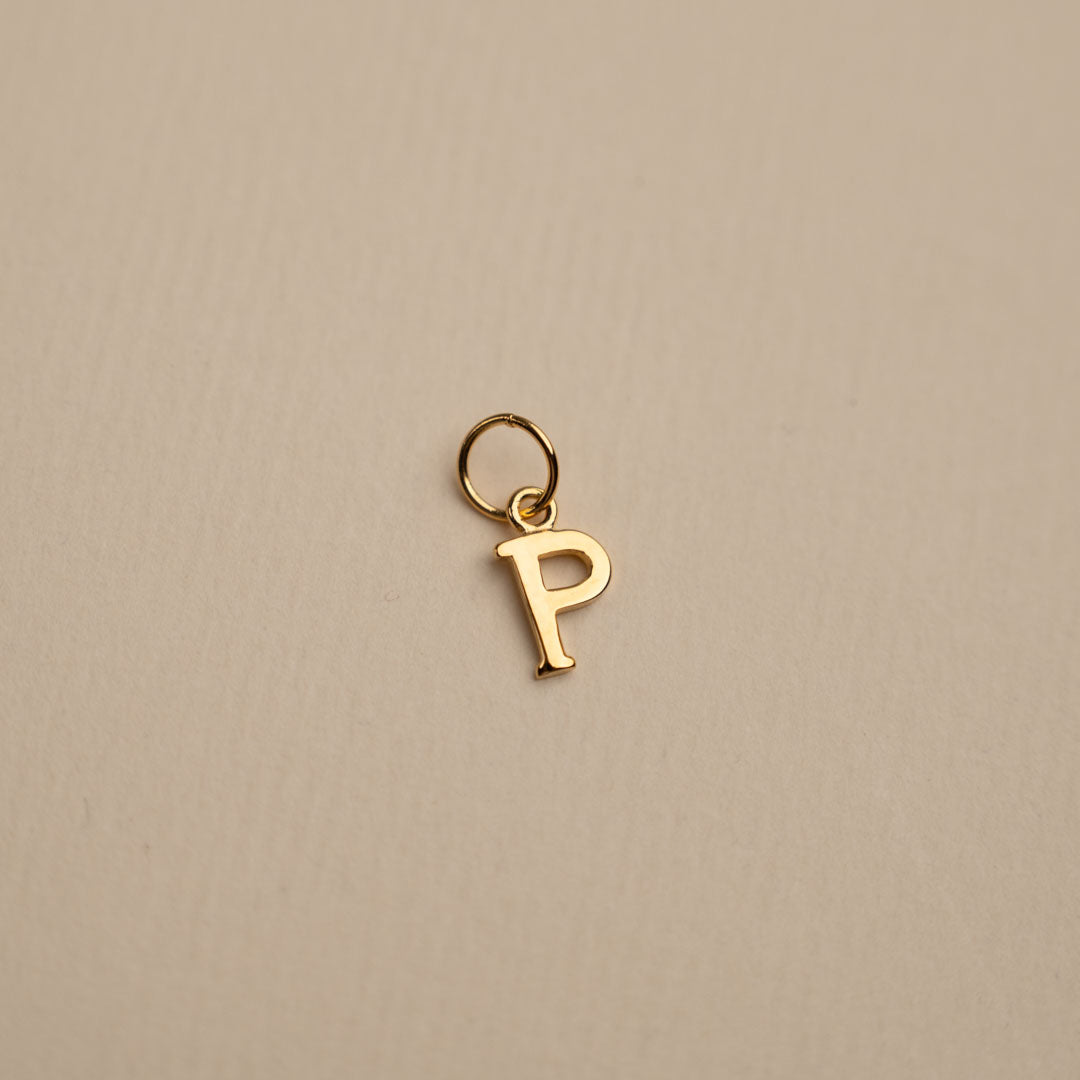 Sabrina - Letter Gold Pendant