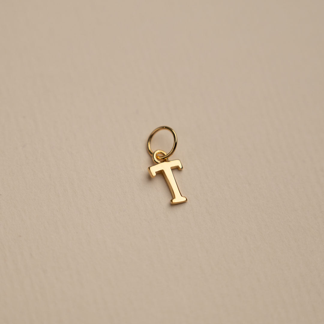 Sabrina - Letter Gold Pendant