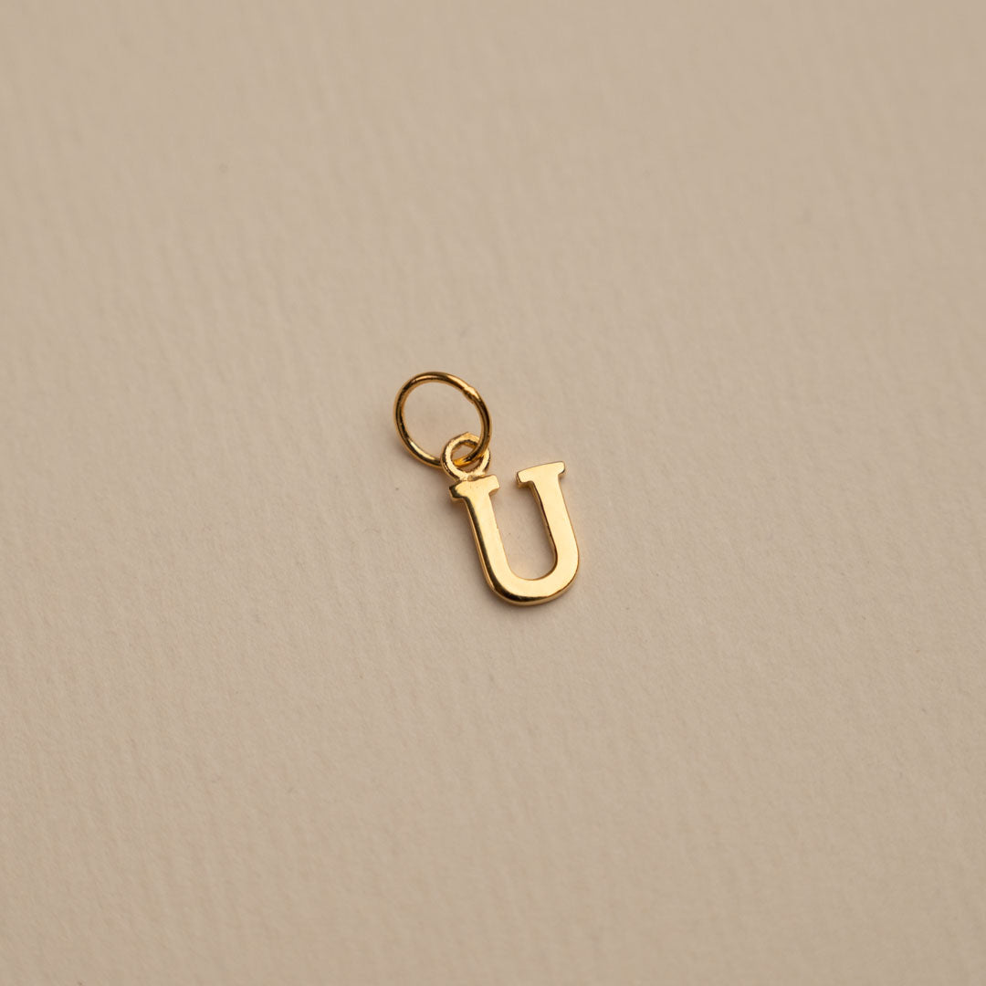 Sabrina - Letter Gold Pendant