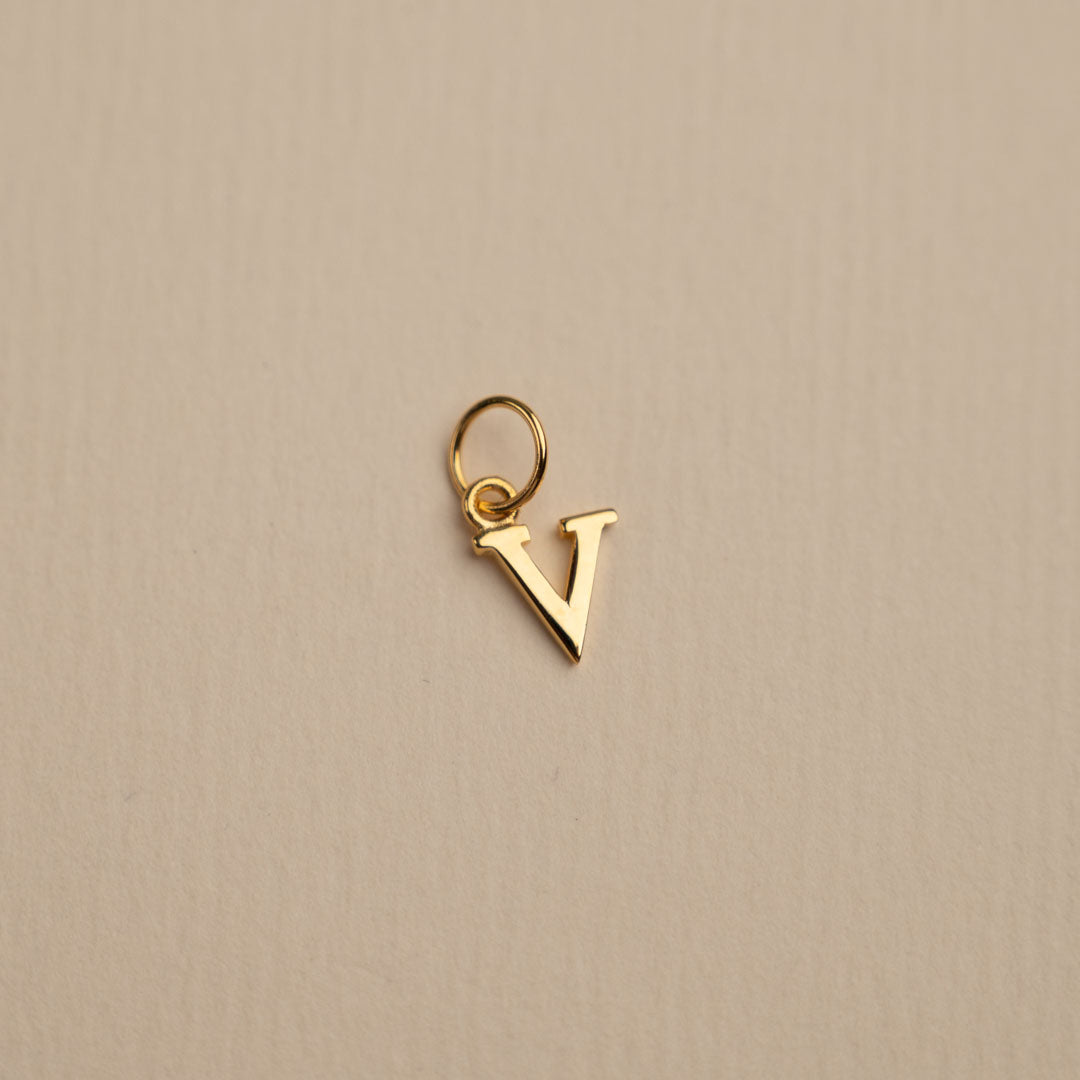 Sabrina - Letter Gold Pendant