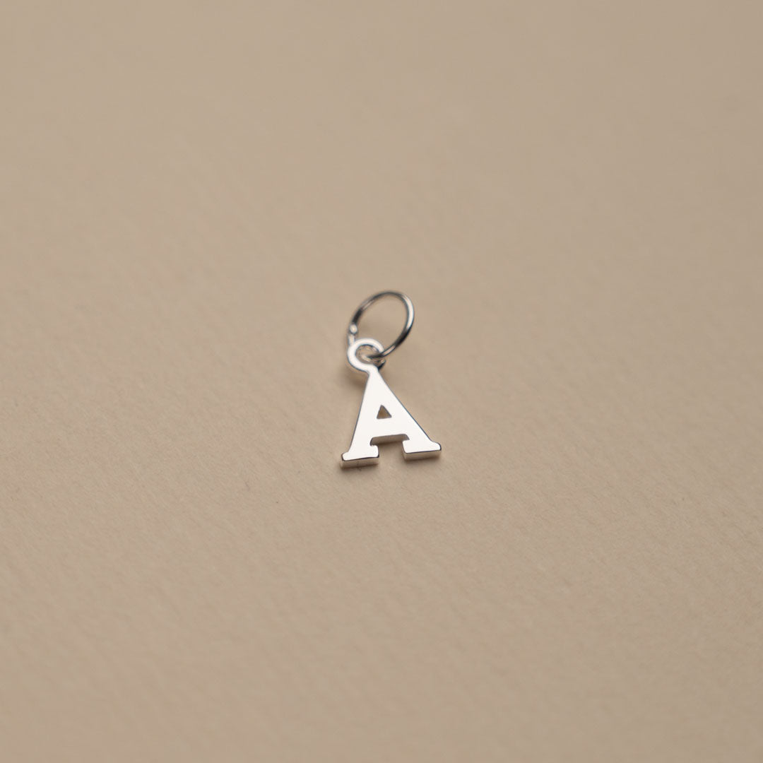 Nadia - Letter Pendant in Silver