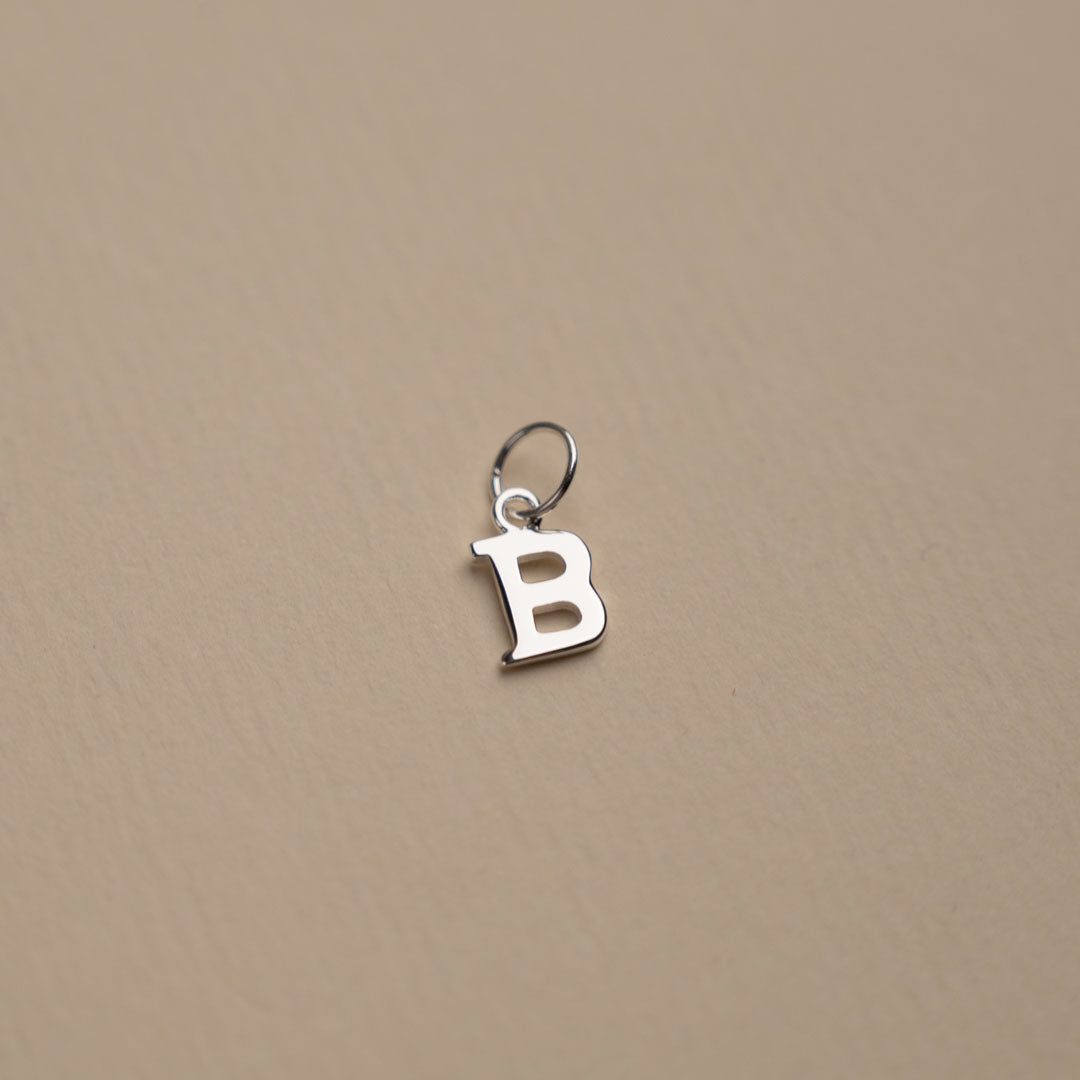 Nadia - Letter Pendant in Silver