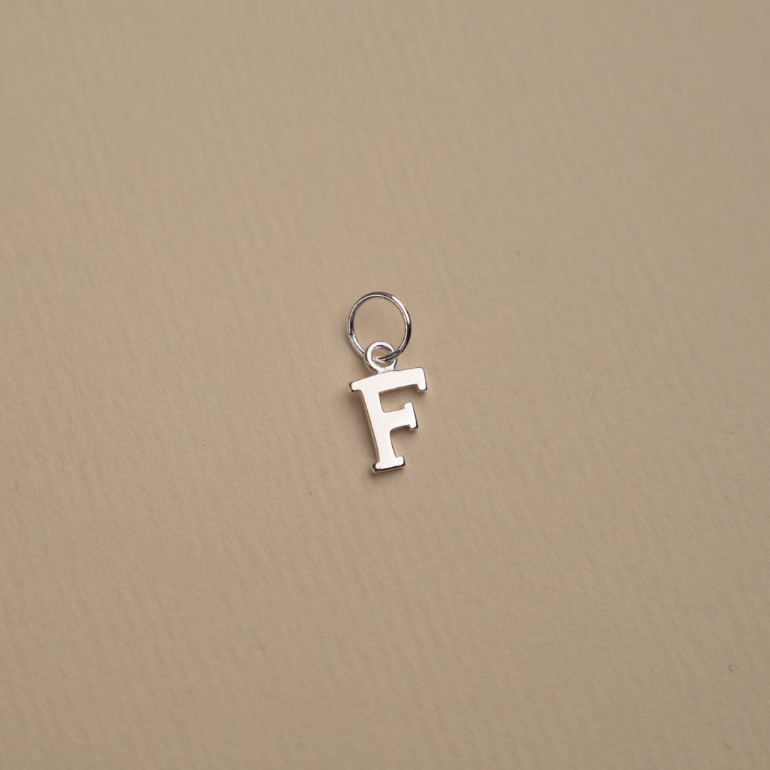 Nadia - Letter Pendant in Silver