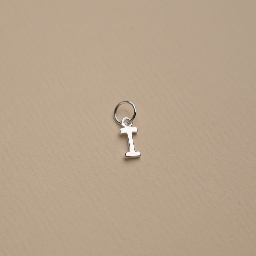 Nadia - Letter Pendant in Silver