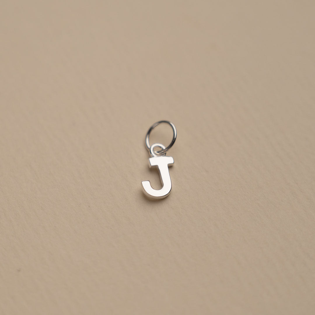 Nadia - Letter Pendant in Silver