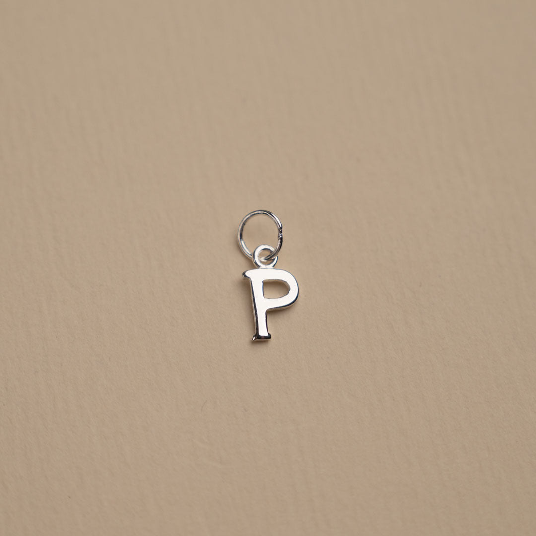Nadia - Letter Pendant in Silver