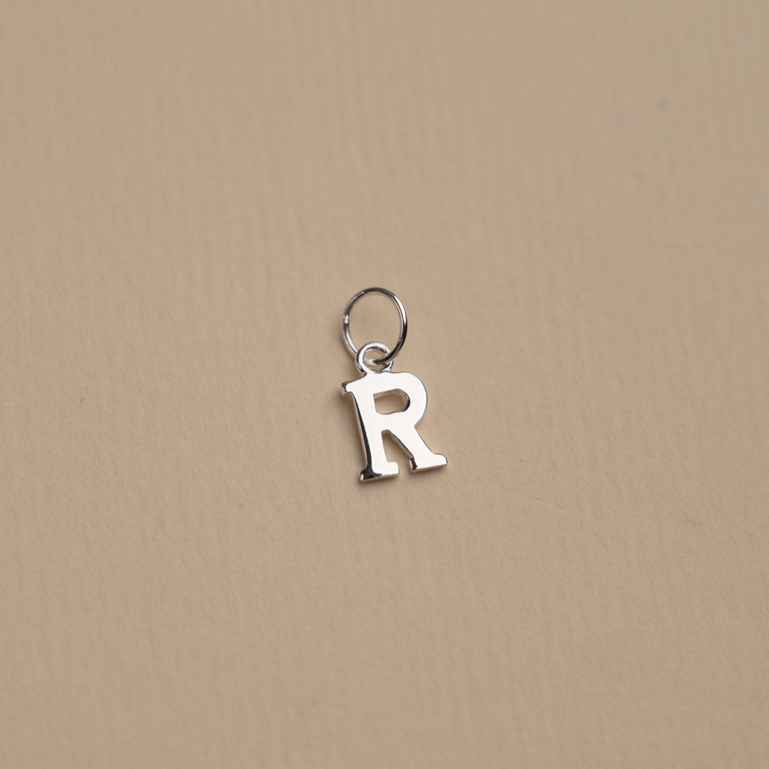 Nadia - Letter Pendant in Silver