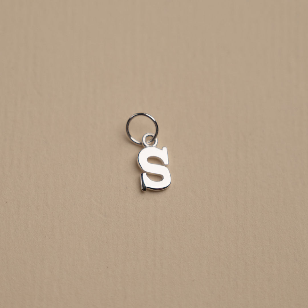 Nadia - Letter Pendant in Silver