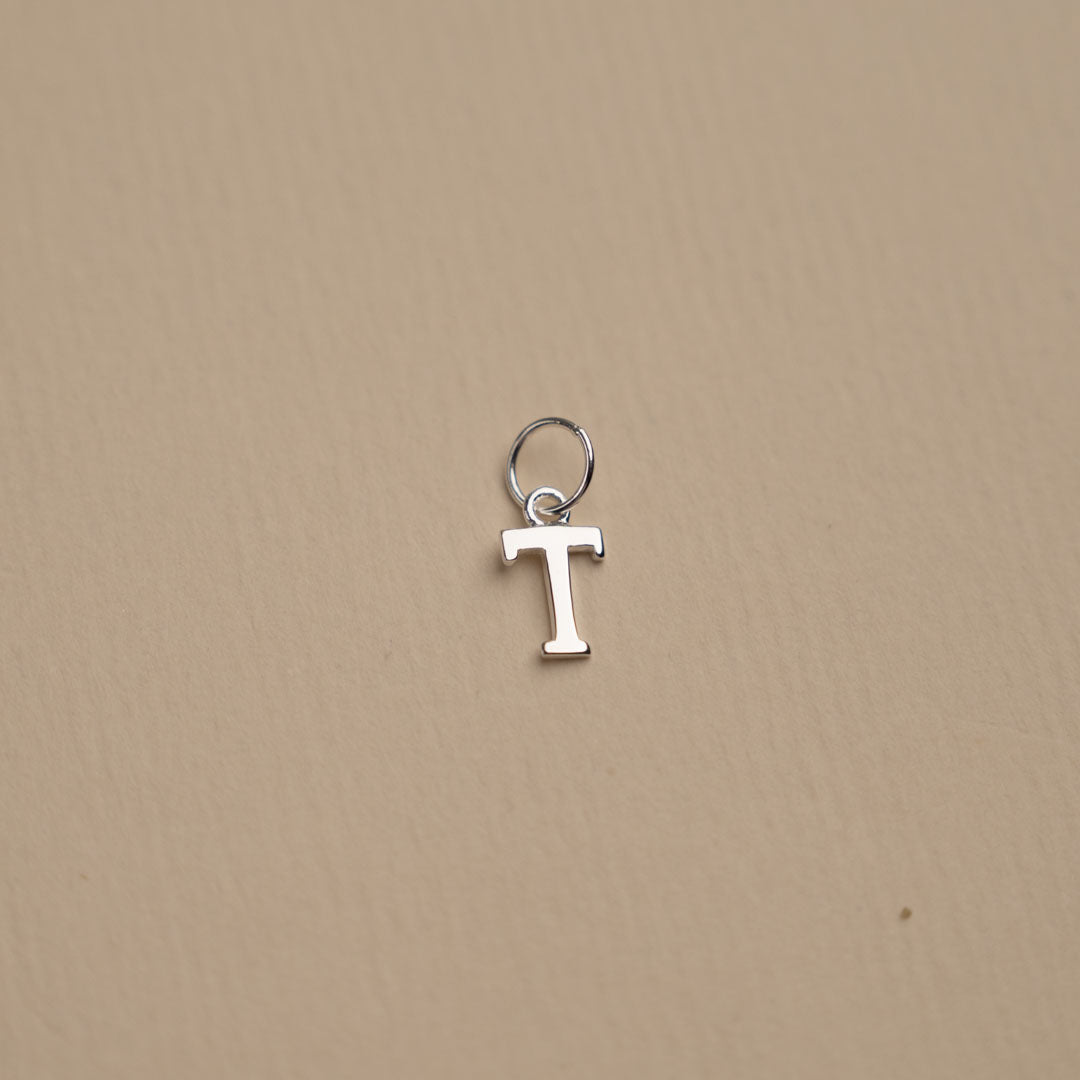 Nadia - Letter Pendant in Silver