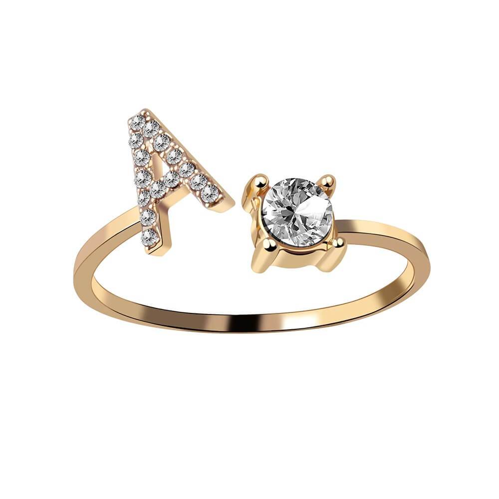 Nyla – Initial Ring featuring Zirconia