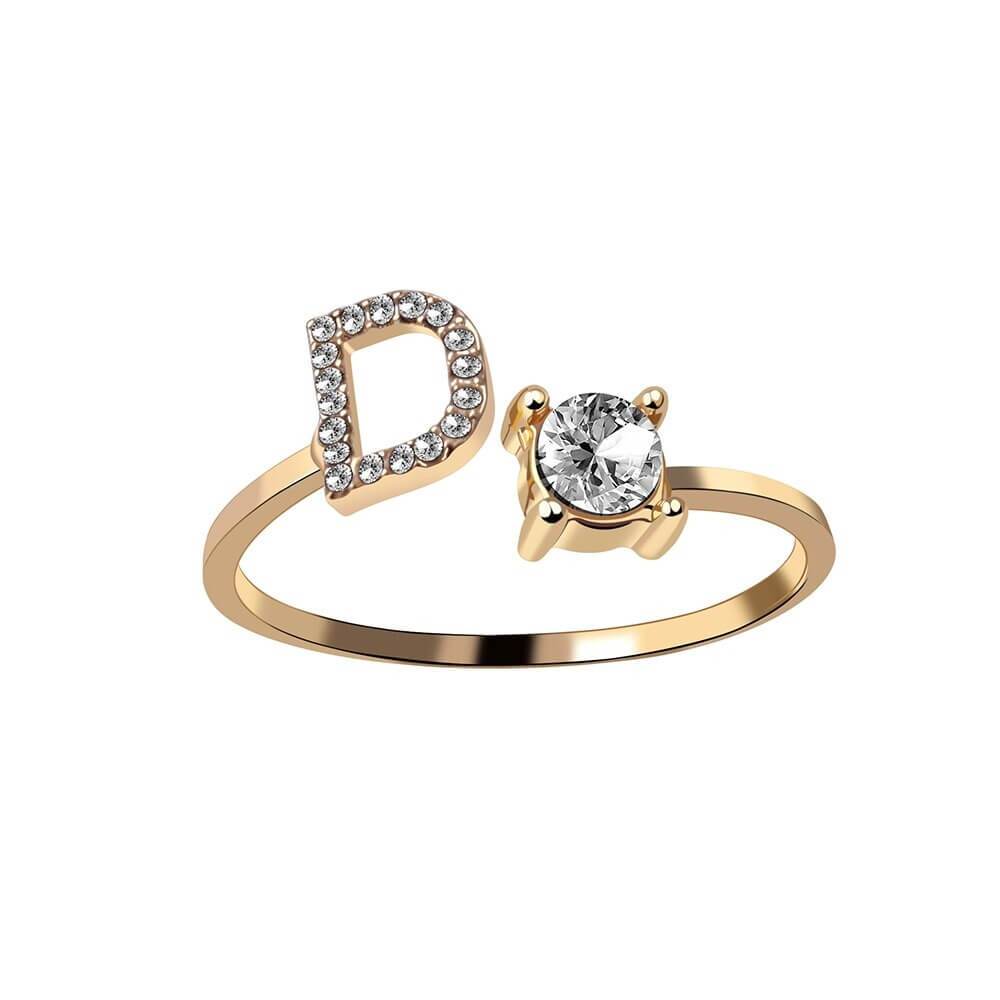 Nyla – Initial Ring featuring Zirconia