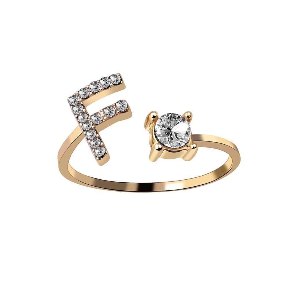 Nyla – Initial Ring featuring Zirconia