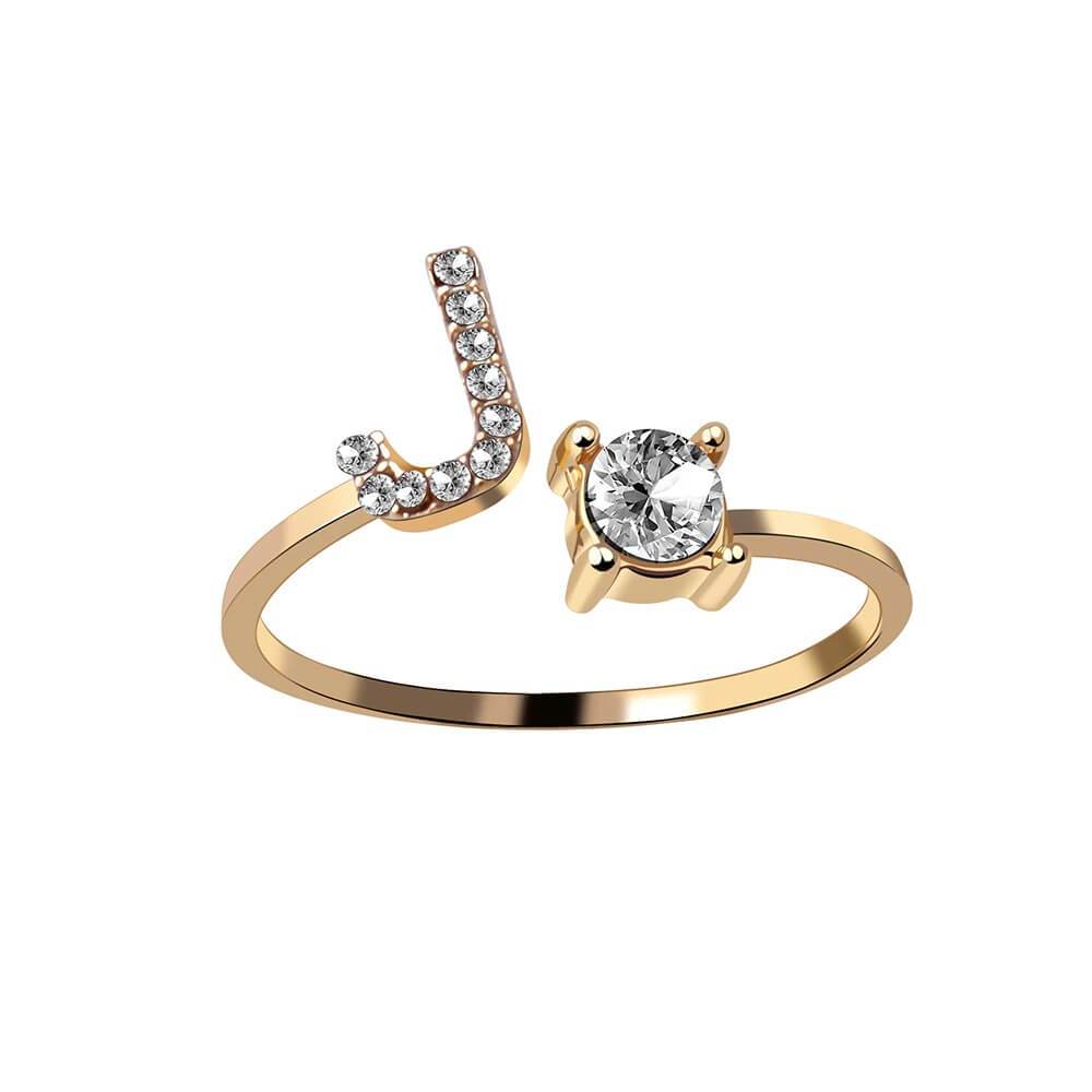 Nyla – Initial Ring featuring Zirconia