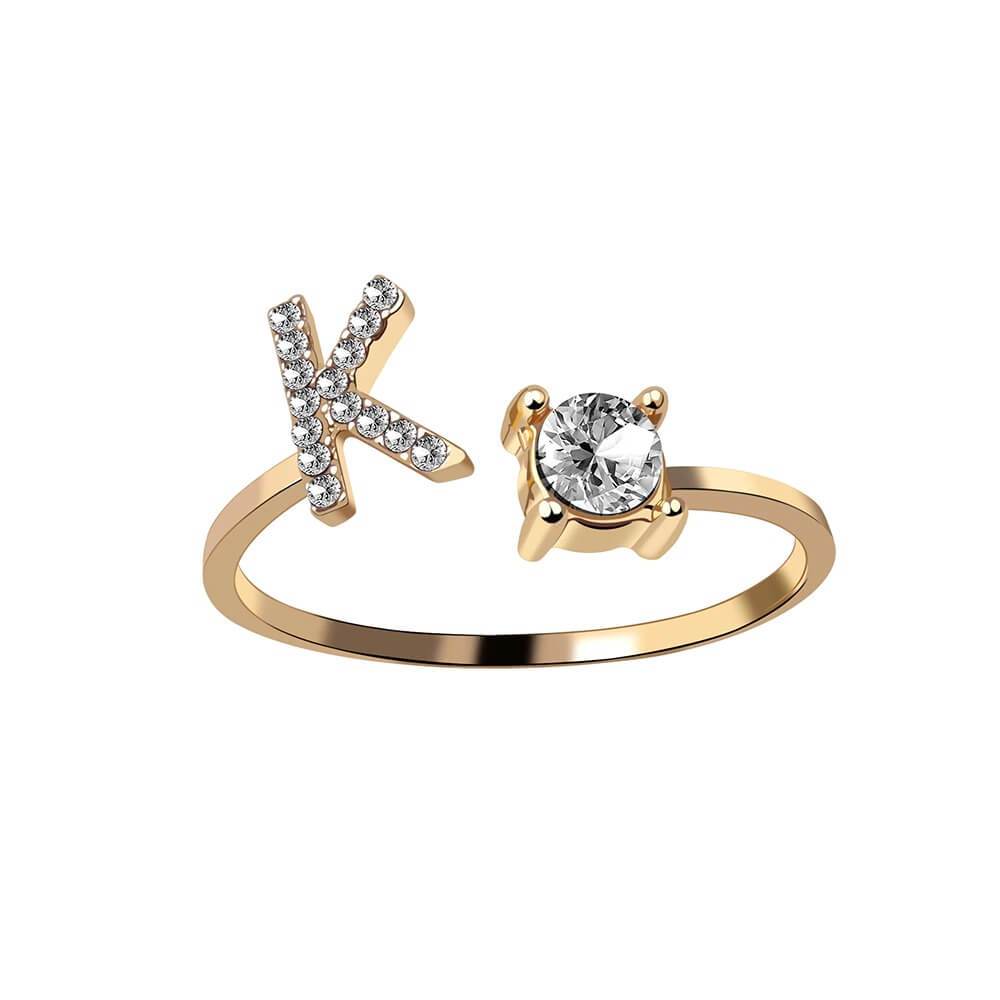 Nyla – Initial Ring featuring Zirconia
