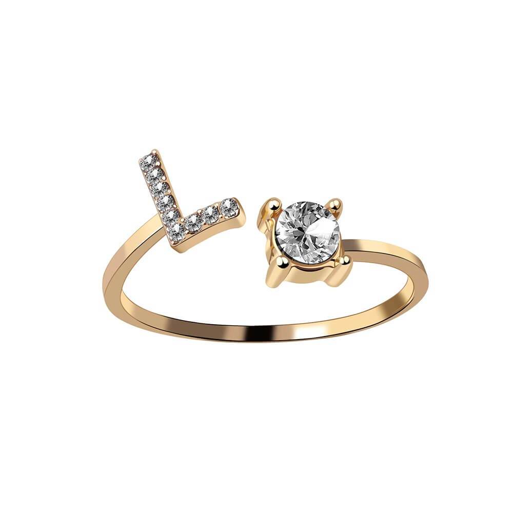 Nyla – Initial Ring featuring Zirconia