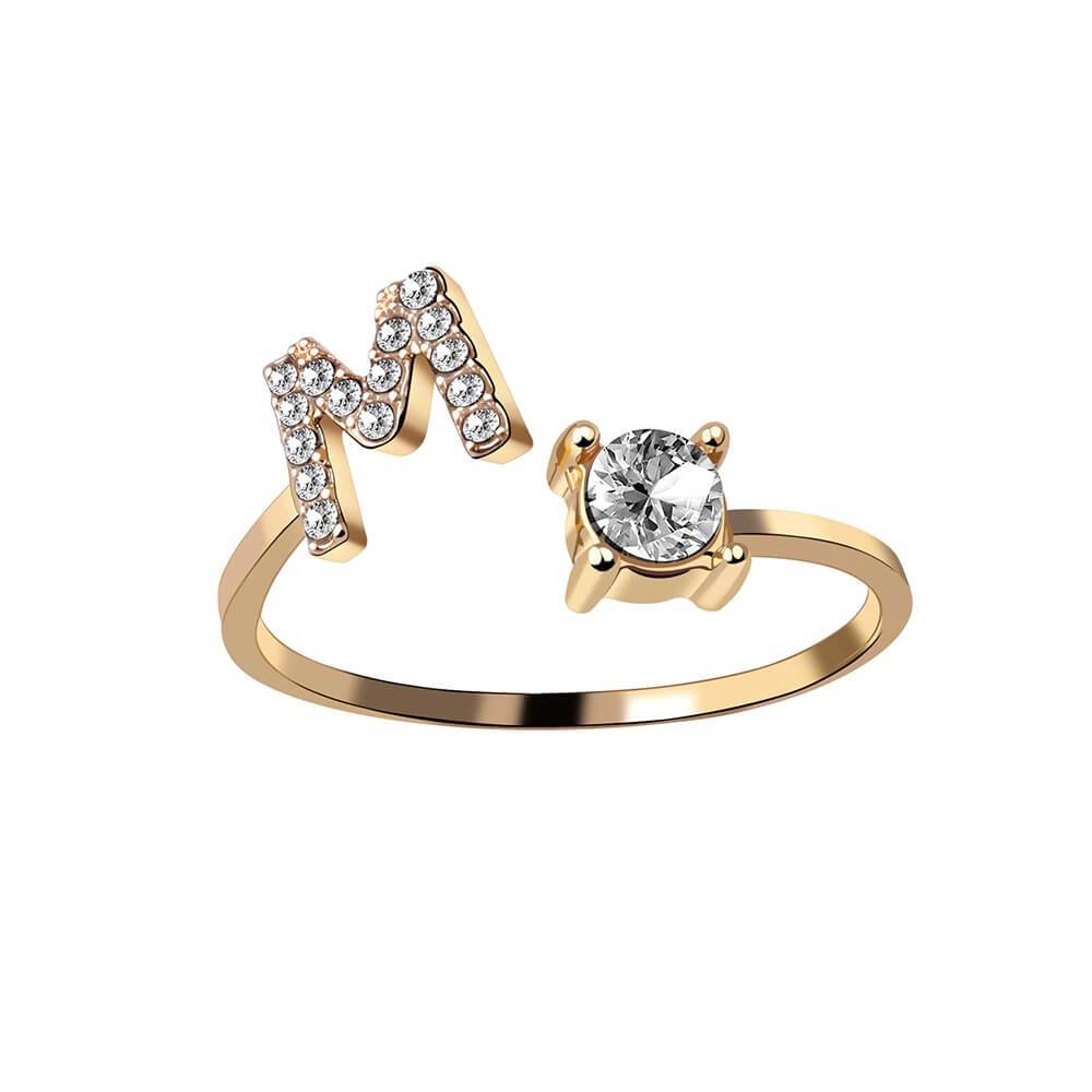 Nyla – Initial Ring featuring Zirconia