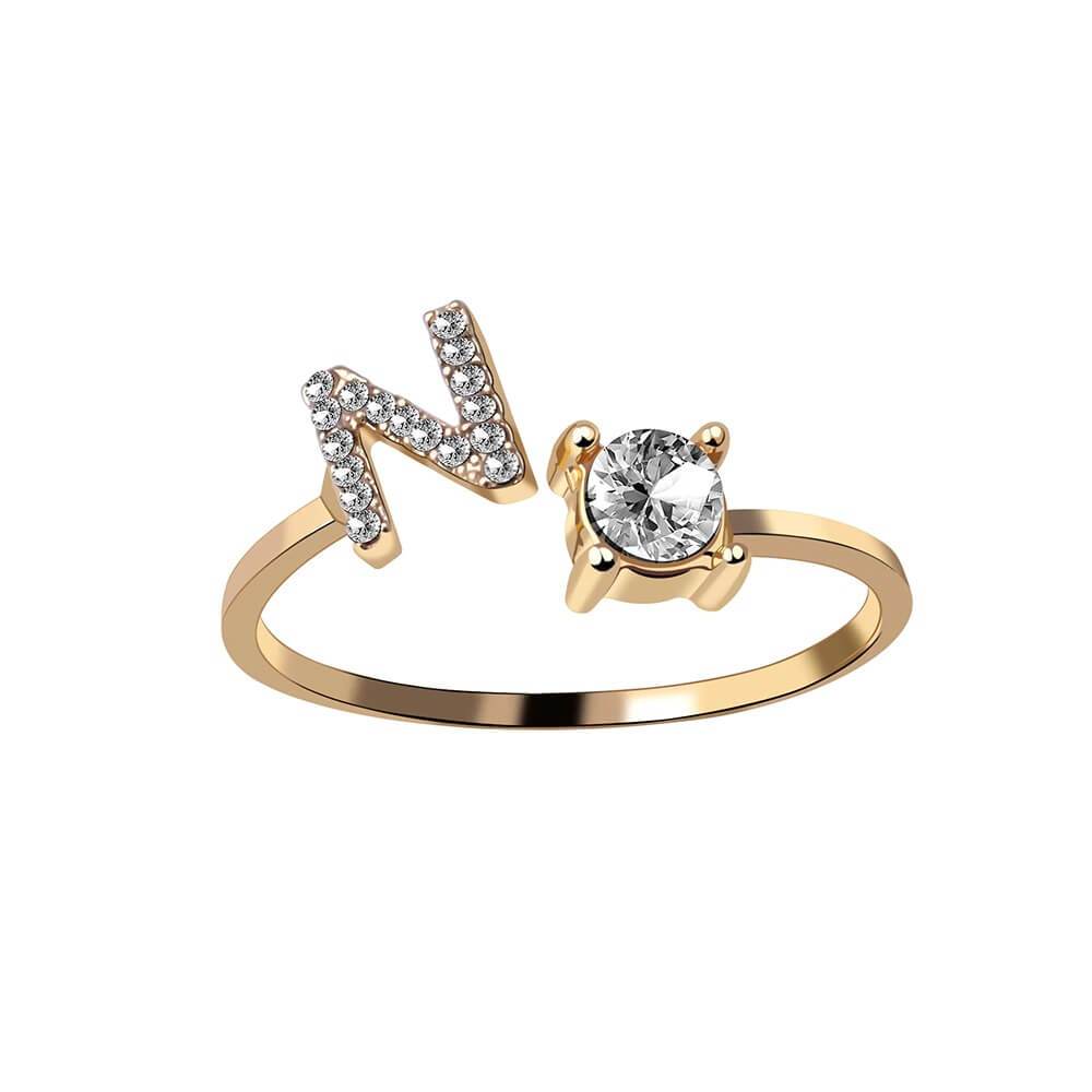 Nyla – Initial Ring featuring Zirconia