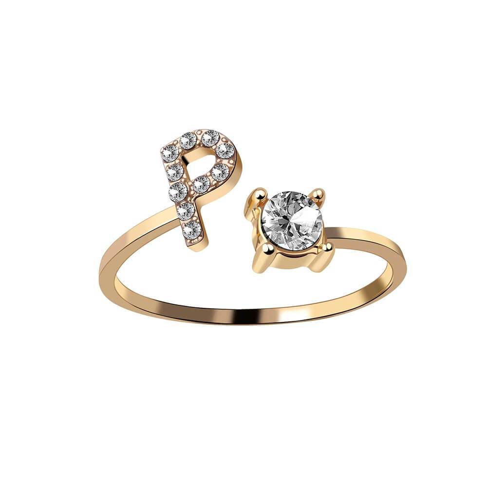 Nyla – Initial Ring featuring Zirconia