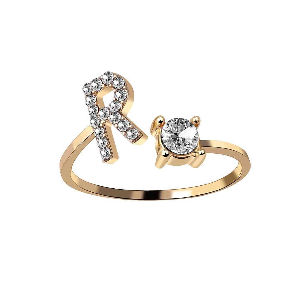 Nyla – Initial Ring featuring Zirconia