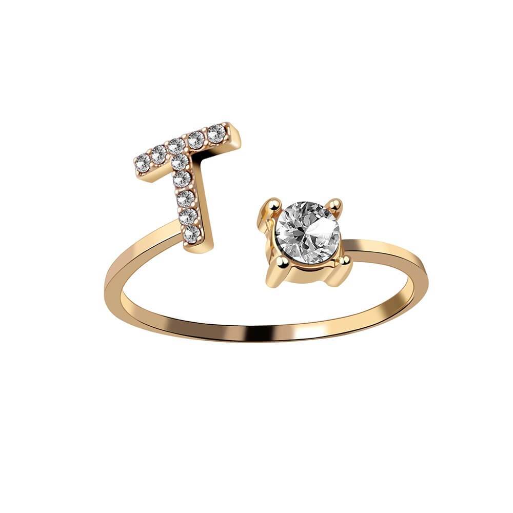 Nyla – Initial Ring featuring Zirconia