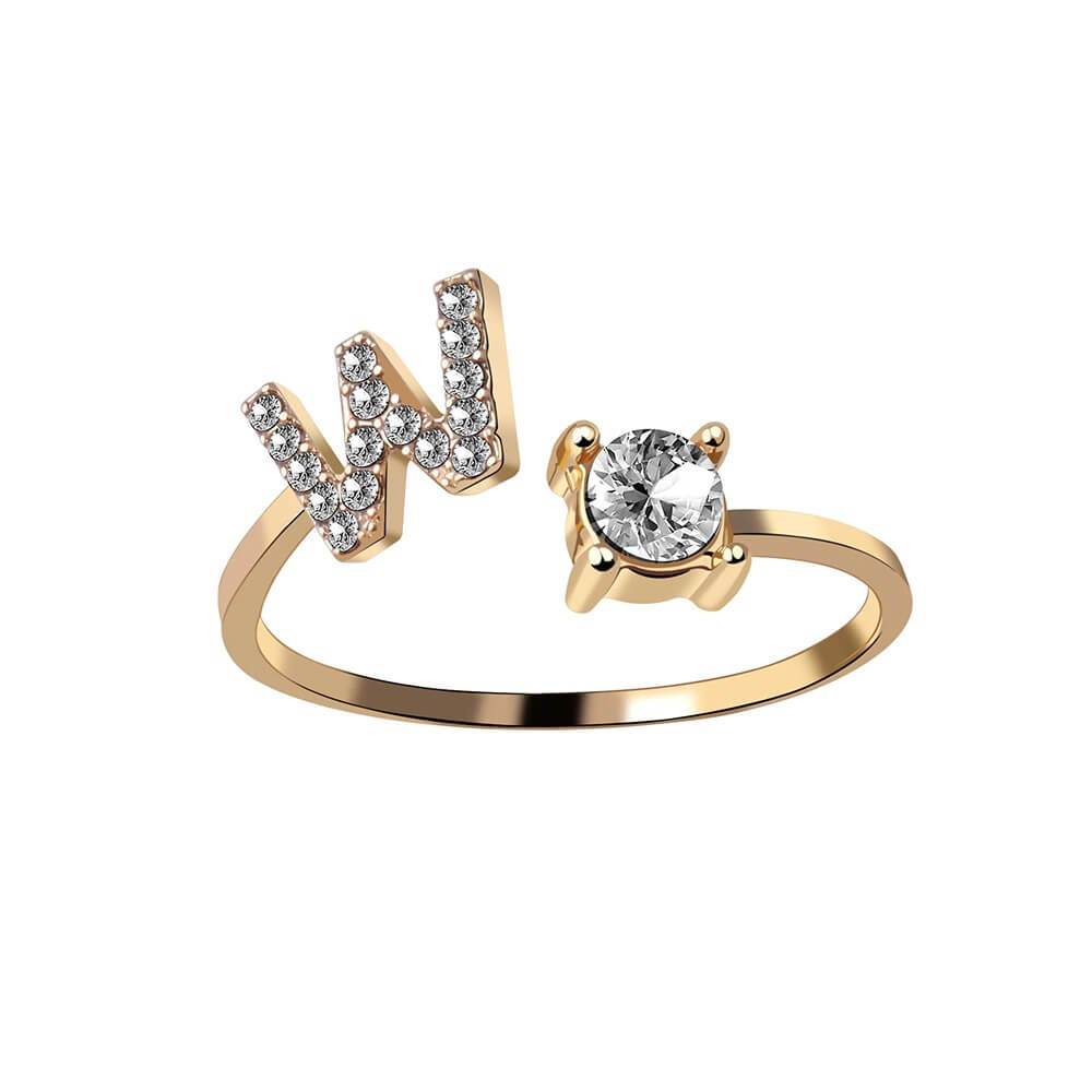 Nyla – Initial Ring featuring Zirconia