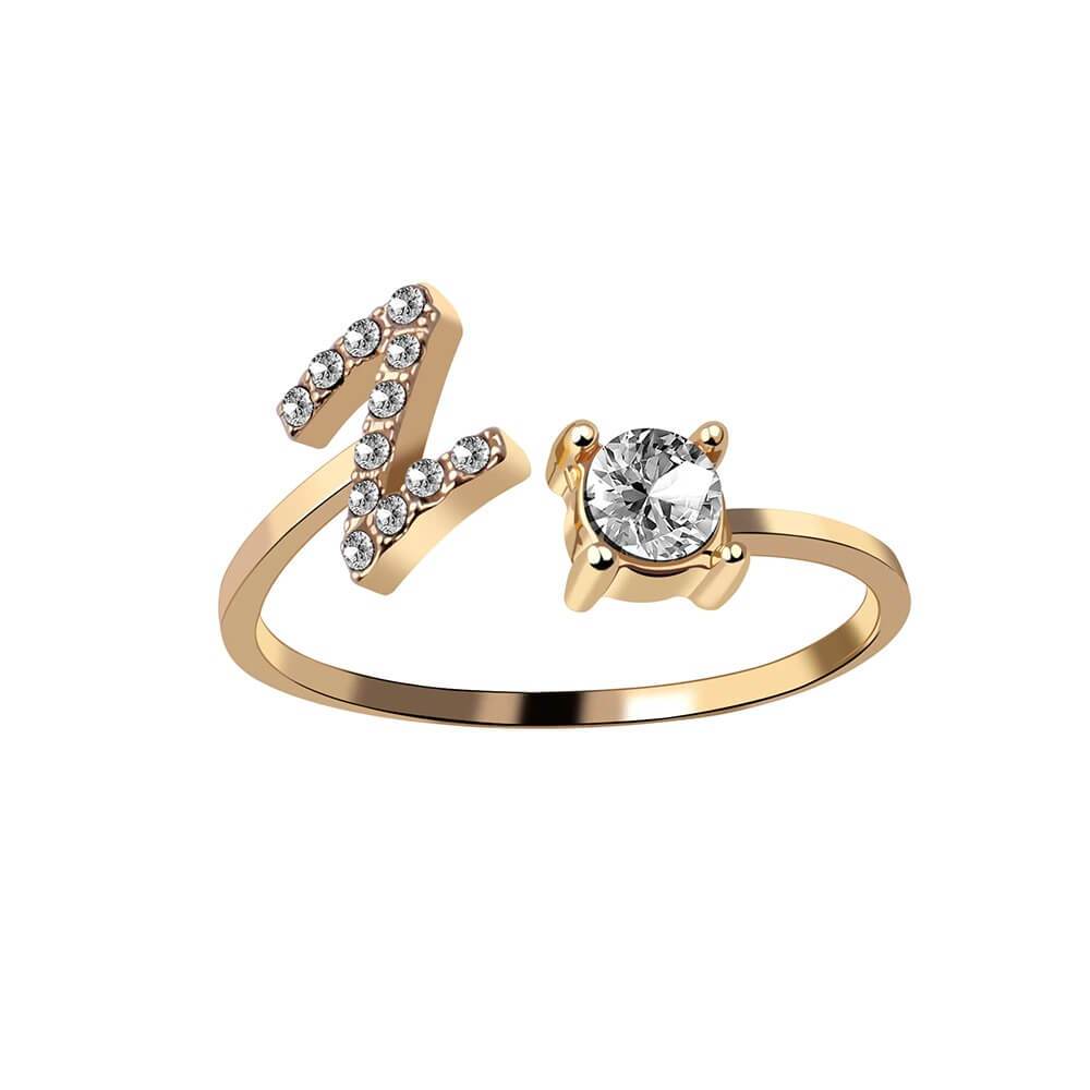 Nyla – Initial Ring featuring Zirconia