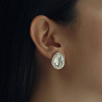 Lucy - Pear-Shaped Diamond Stud Earrings