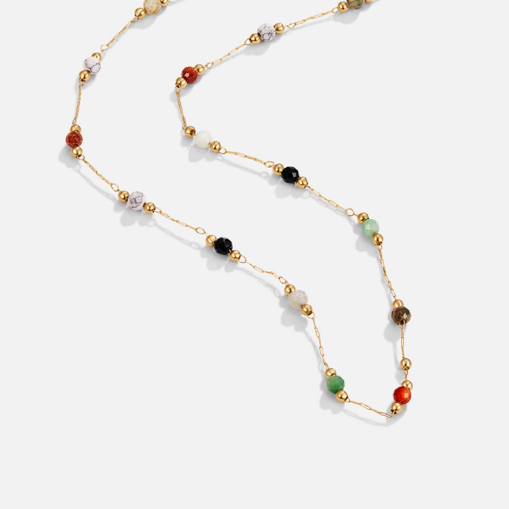 Lala - Necklace with Pearls and Gemstones