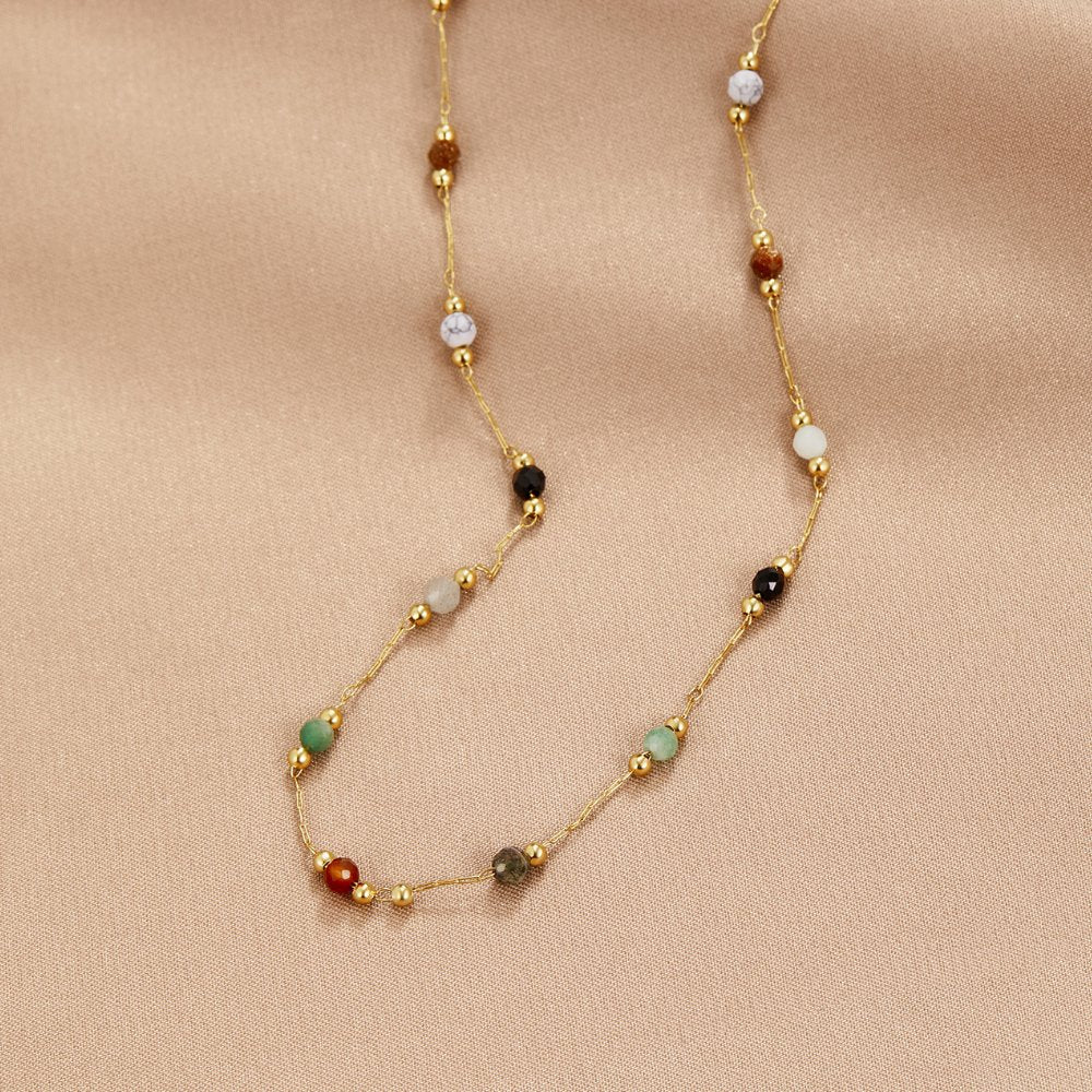 Lala - Necklace with Pearls and Gemstones
