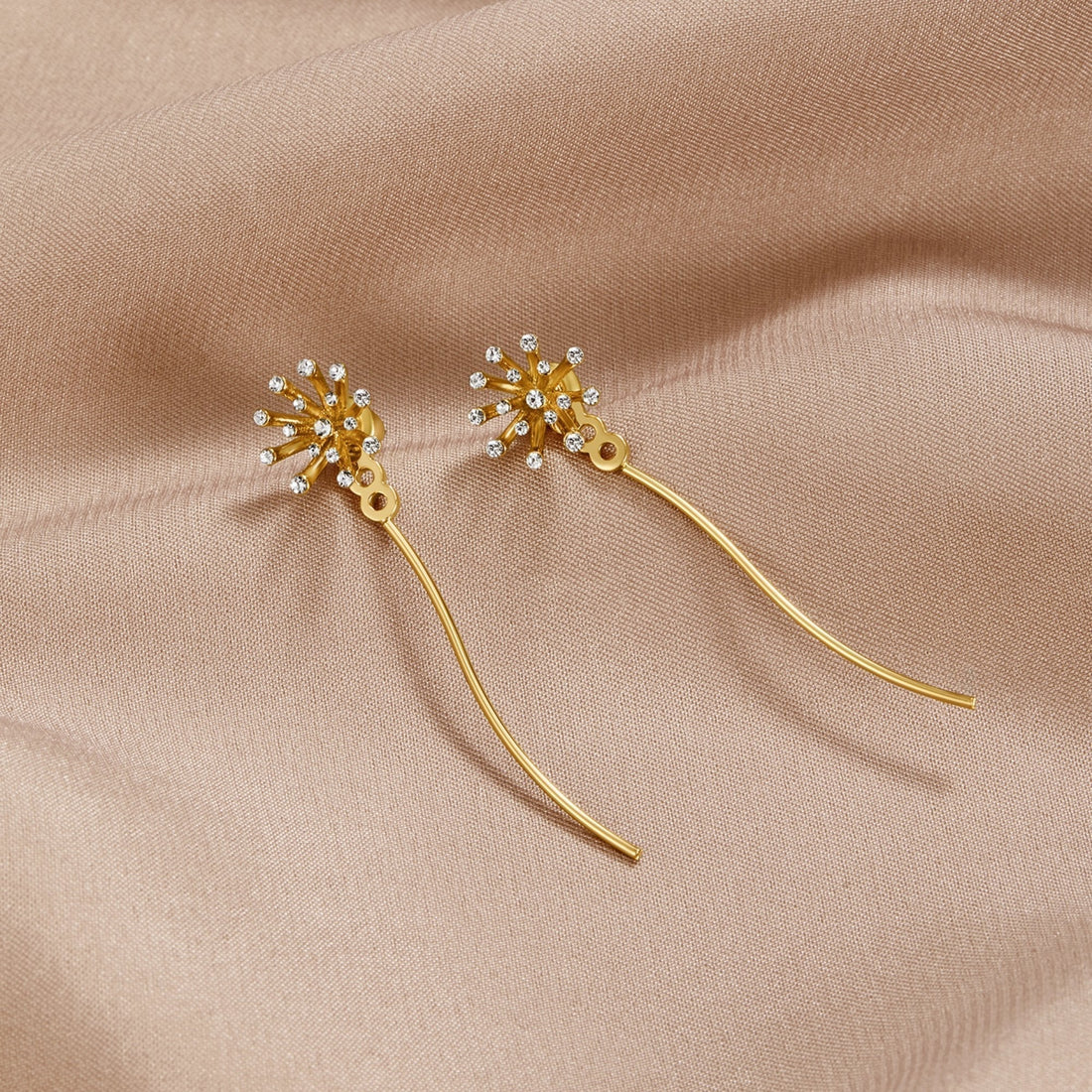 Wish for Something Dandelion 18K gold earrings