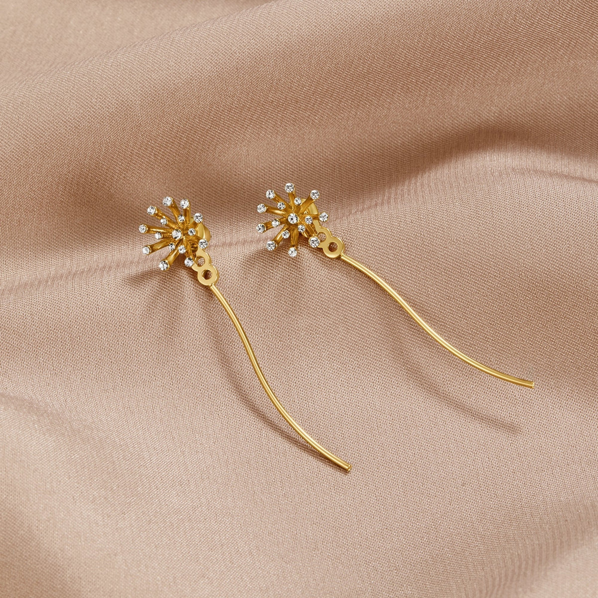 Wish for Something Dandelion 18K gold earrings