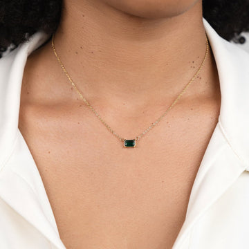 Moni – Necklace Green Emerald