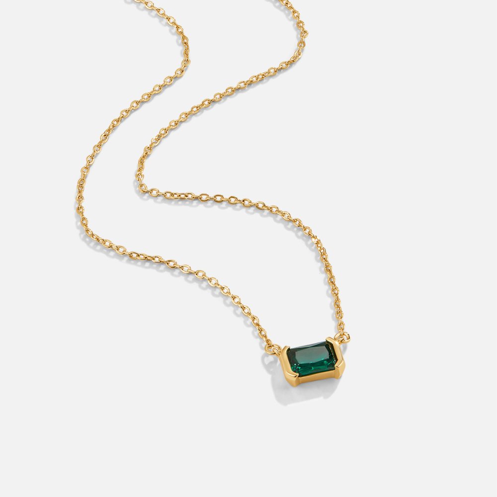 Moni – Necklace Green Emerald