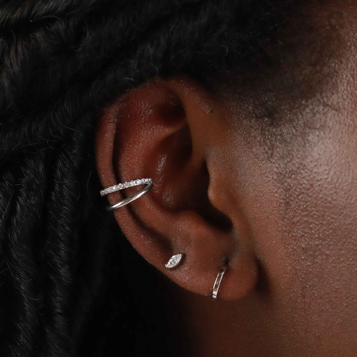 Riley – Silver Ear Cuff
