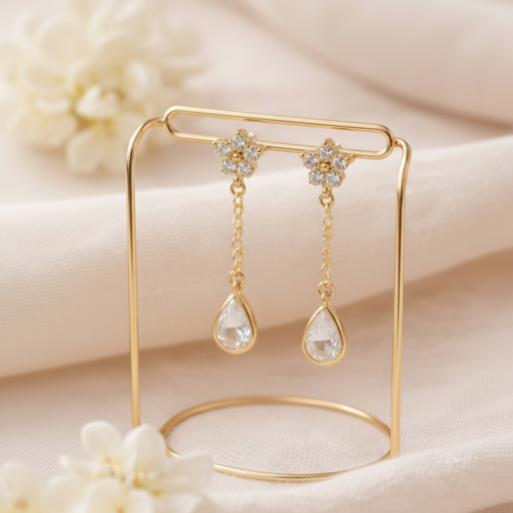 Gold Stainless Steel Earrings