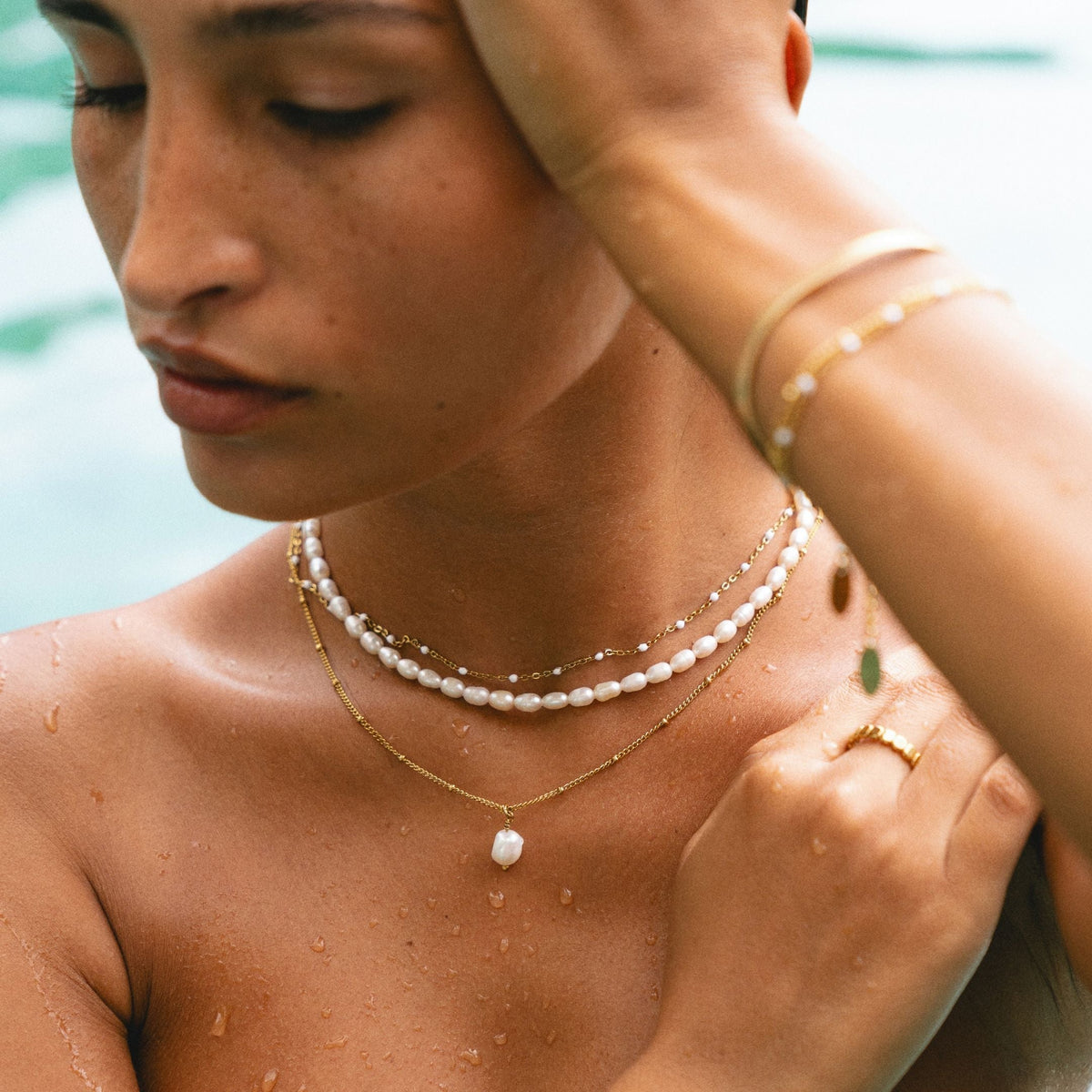 Kara – Necklace Featuring Small Freshwater Pearls