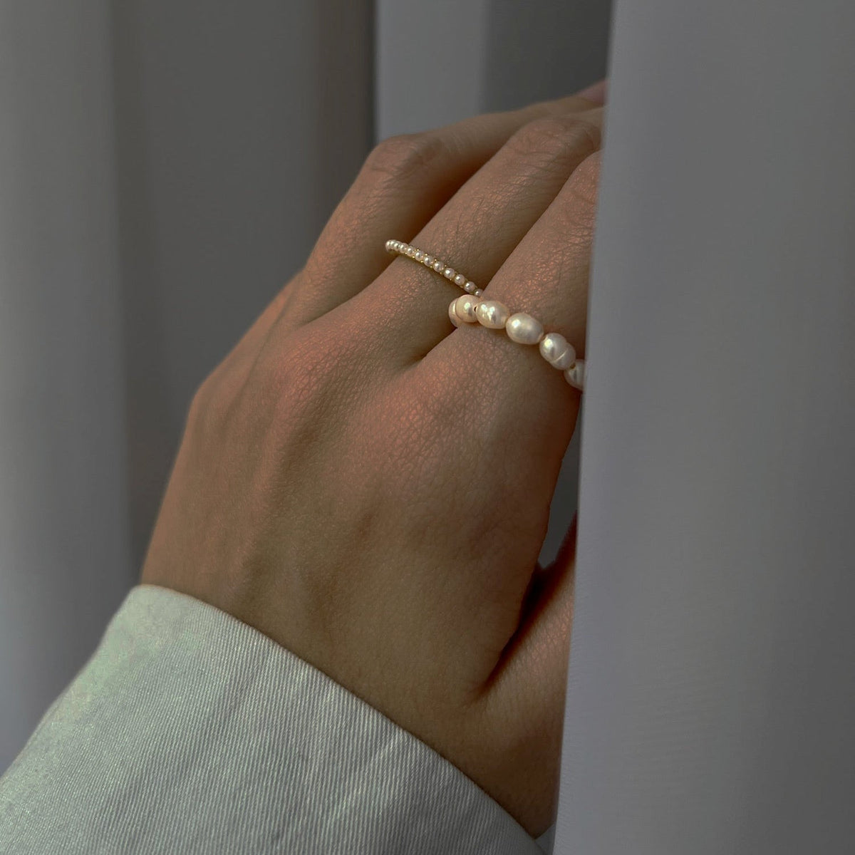 Jane - Duality Gold and Pearl Ring