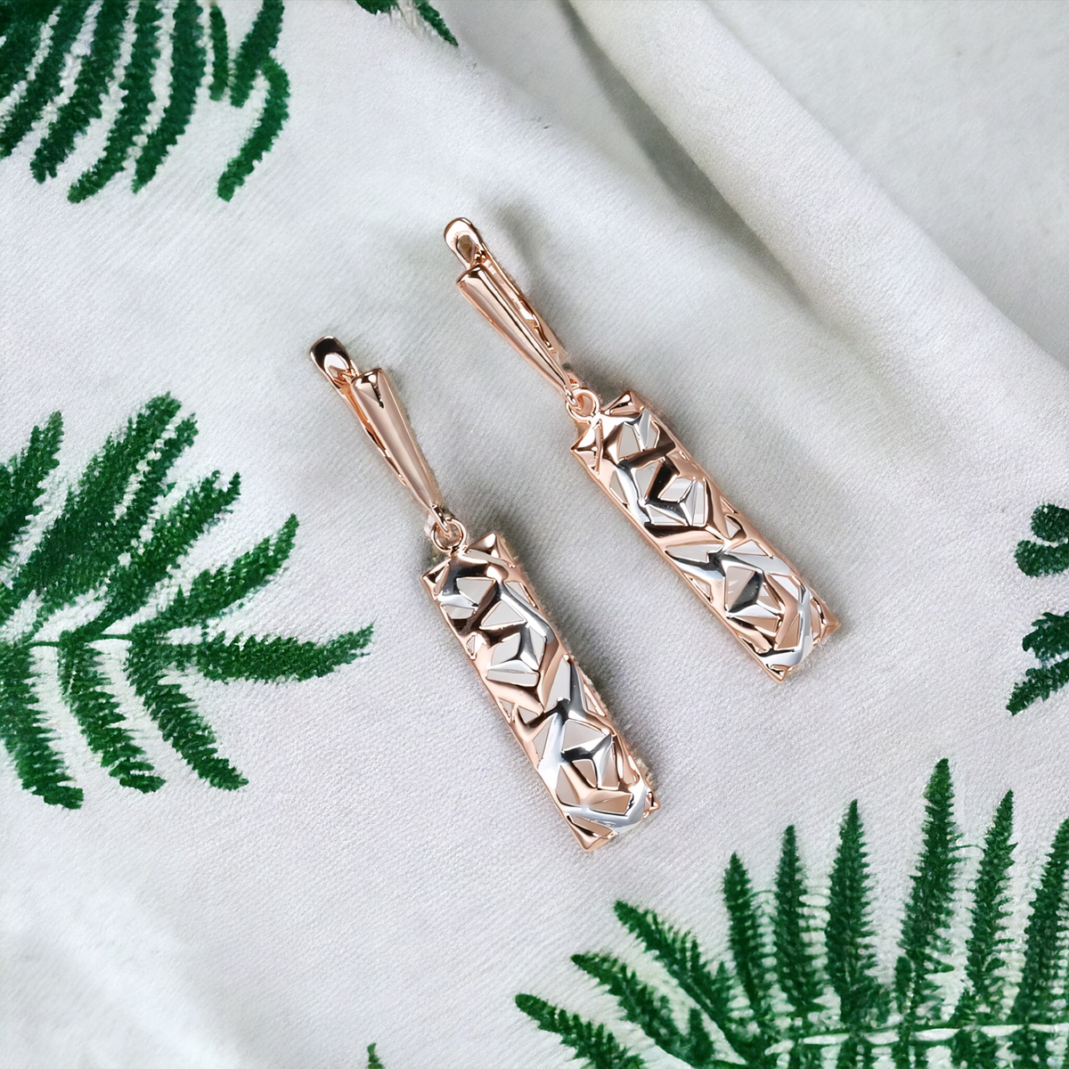 Cess – Geometric Hanging Earrings