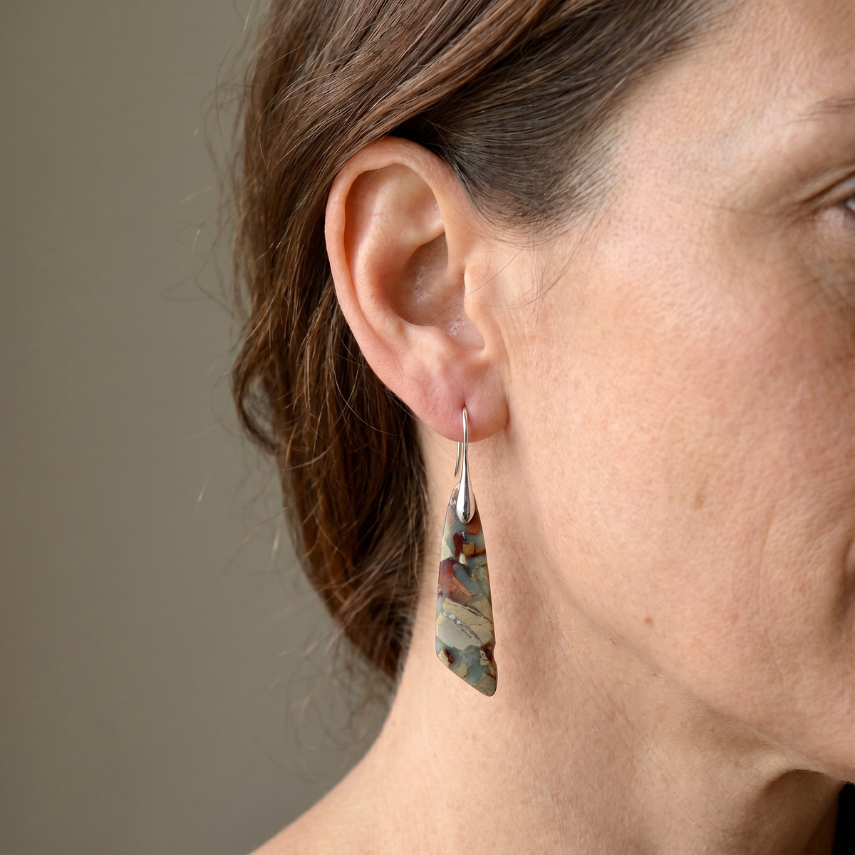 Maelis – Earrings crafted from Unique Natural Stones