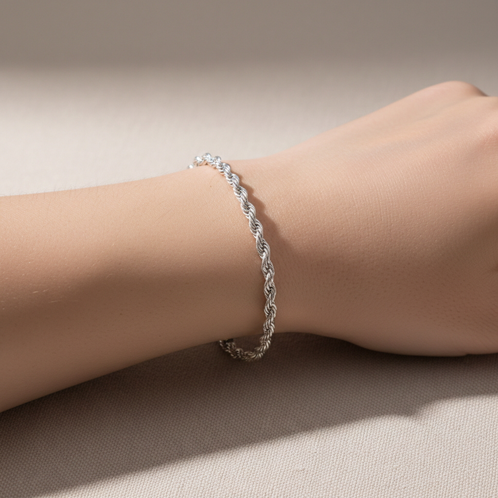 Mila – Twisted Bracelet in Durable Metal