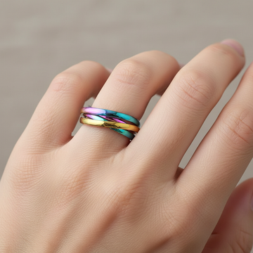 Sansen – Ring Set Three Rings made of Titanium Steel