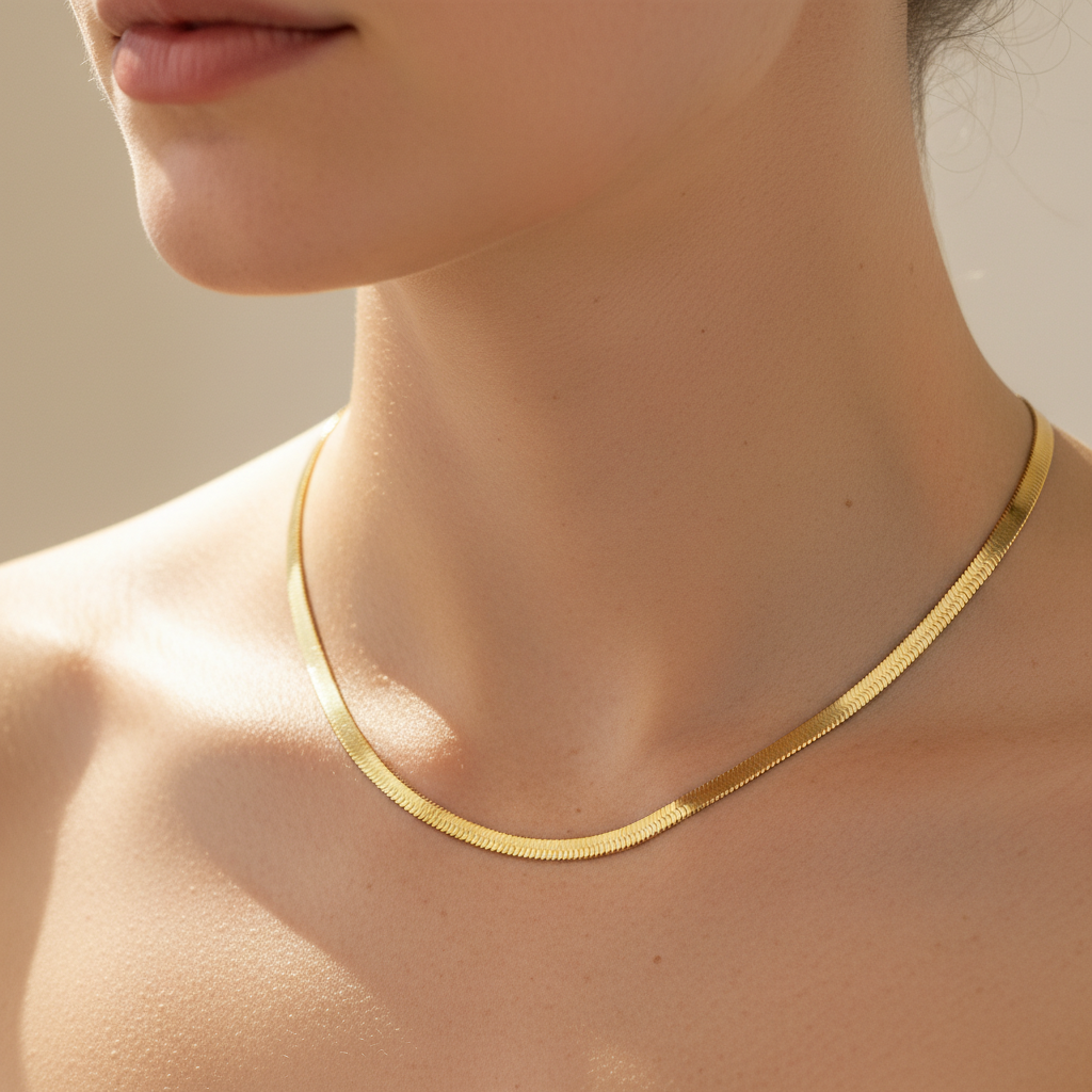 Naomie – Choker Necklace with Snake Design
