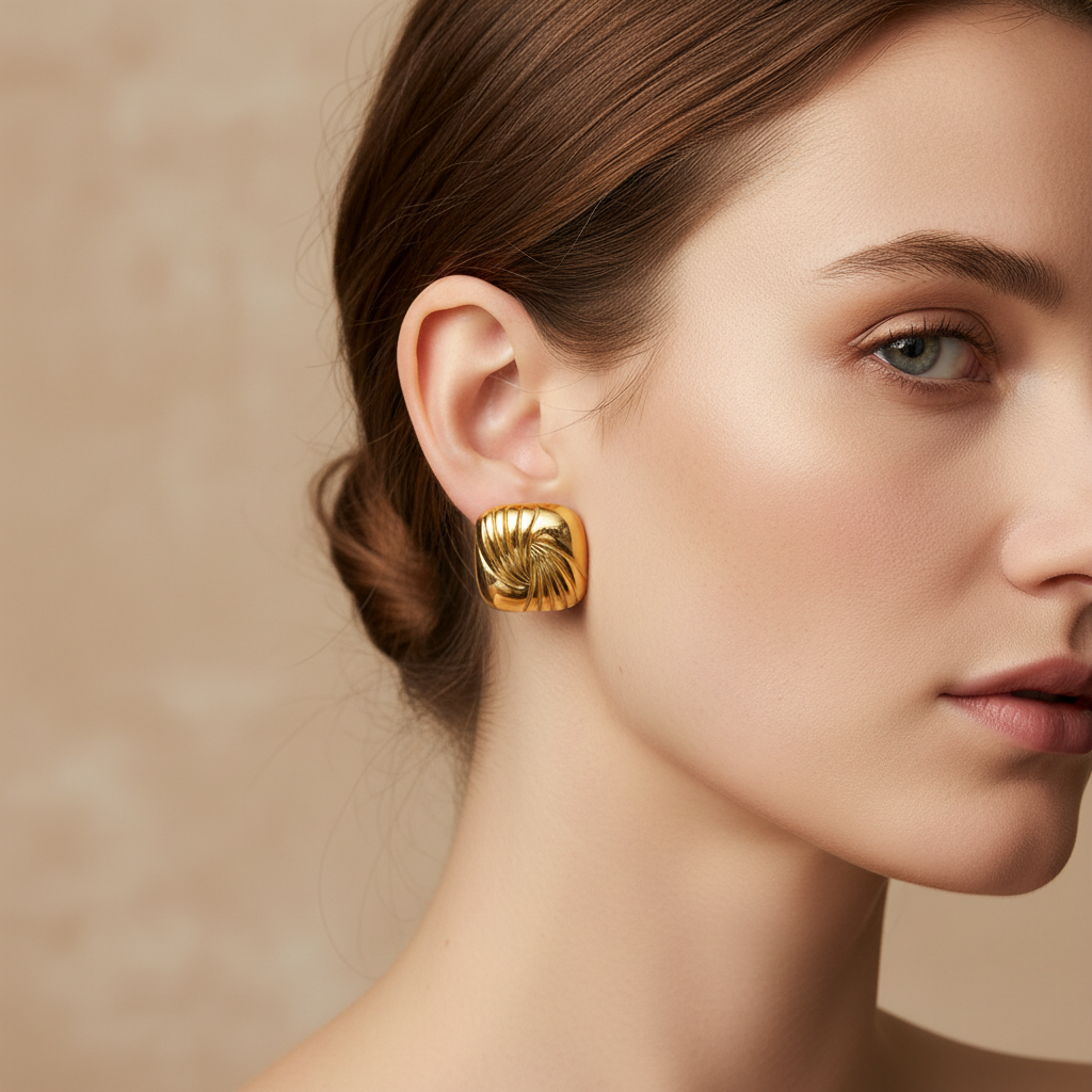 Kaia – Geometric Pins crafted from Titanium Steel