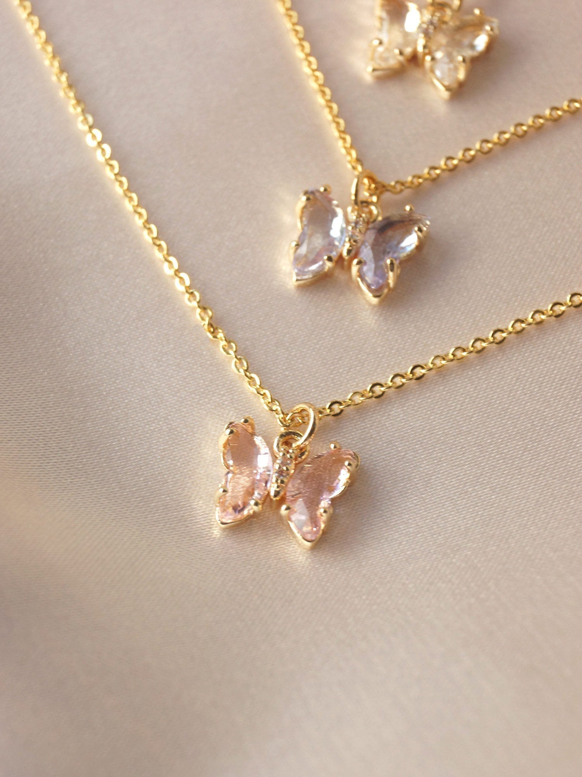 Colorful Petite Butterfly Necklace