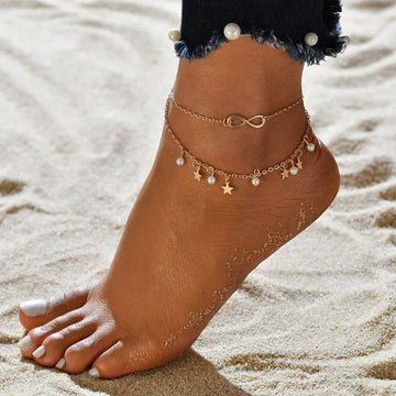 Lunara – Ankle Bracelet with Eternal Shine