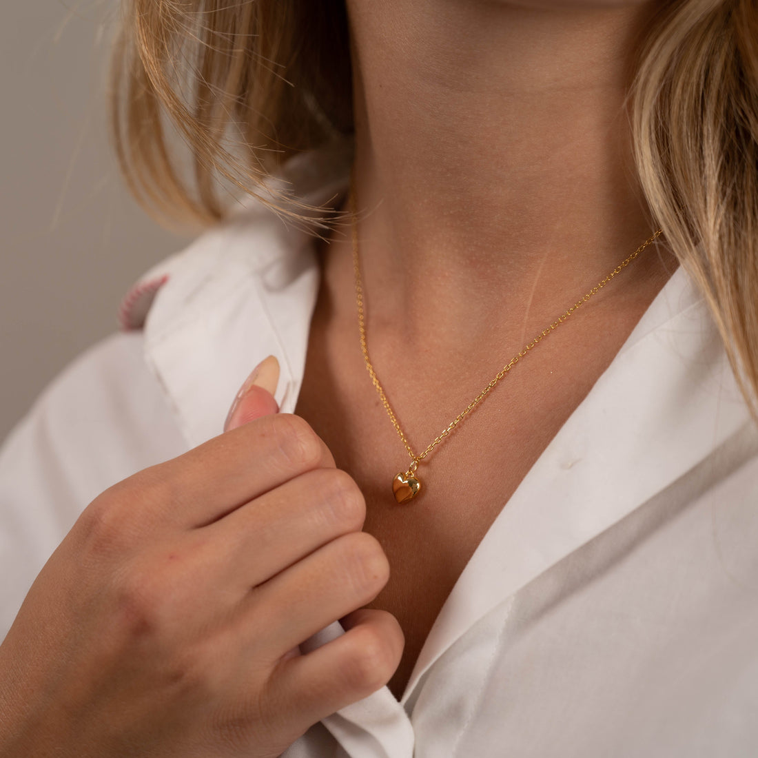Lamia - Golden Heart Necklace