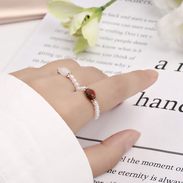 Stone Pearl - Vintage Ring Featuring Pearls